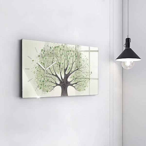 Horizontale Uhr mit motiv Großer Baum Natur