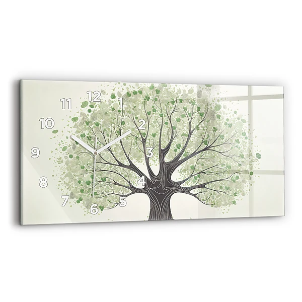 Horizontale Uhr mit motiv Großer Baum Natur
