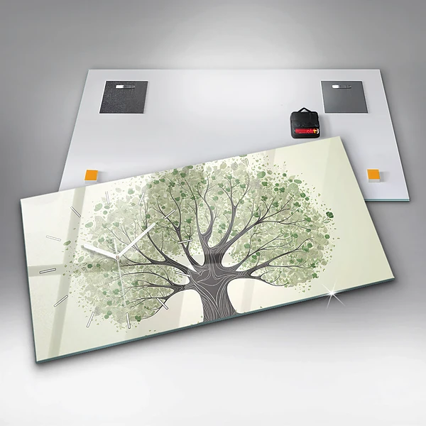 Horizontale Uhr mit motiv Großer Baum Natur