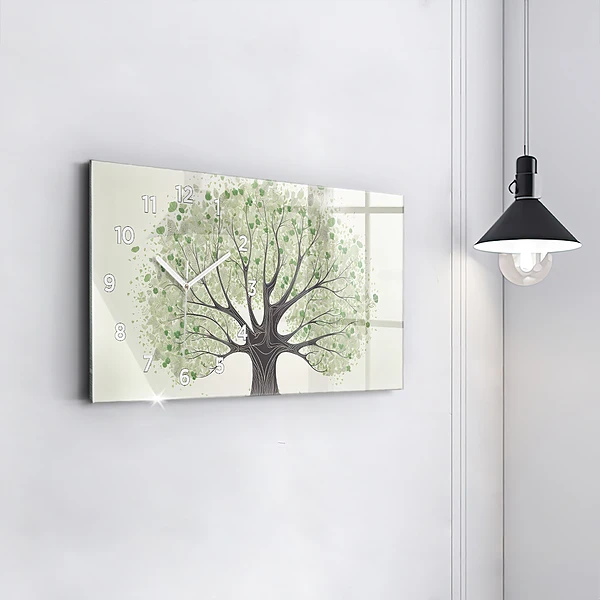 Horizontale Uhr mit motiv Großer Baum Natur