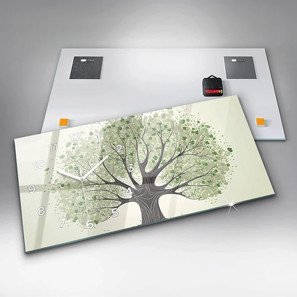 Horizontale Uhr mit motiv Großer Baum Natur
