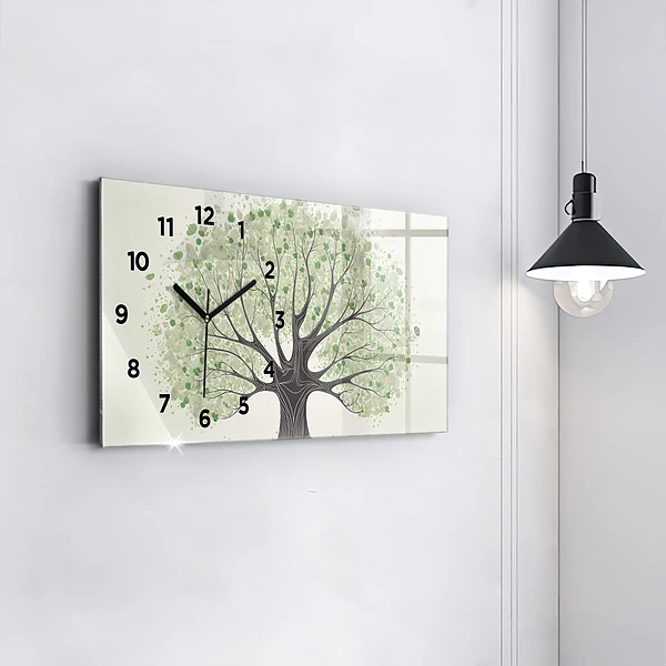 Horizontale Uhr mit motiv Großer Baum Natur