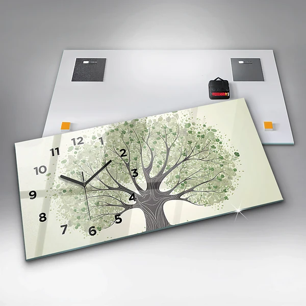 Horizontale Uhr mit motiv Großer Baum Natur