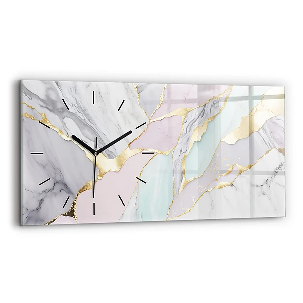 Horizontale Uhr mit motiv Marmor-Muster