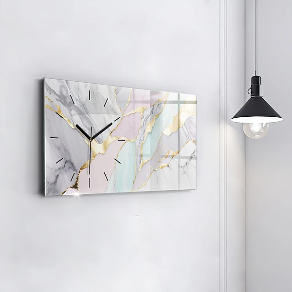 Horizontale Uhr mit motiv Marmor-Muster