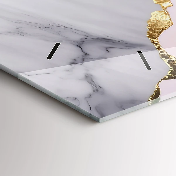 Horizontale Uhr mit motiv Marmor-Muster