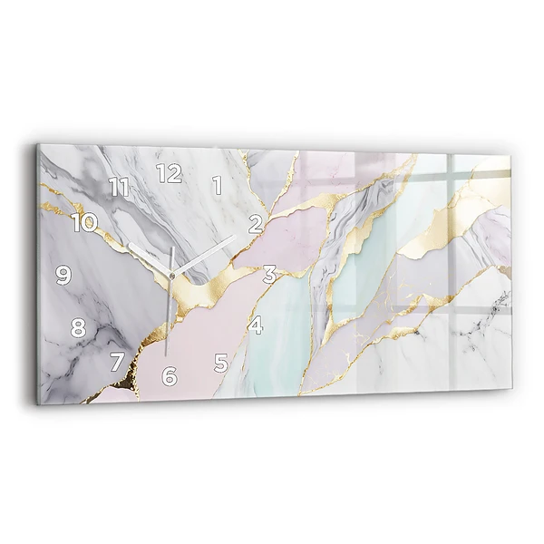 Horizontale Uhr mit motiv Marmor-Muster