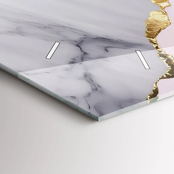 Horizontale Uhr mit motiv Marmor-Muster