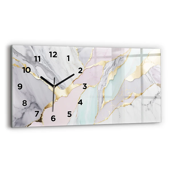 Horizontale Uhr mit motiv Marmor-Muster