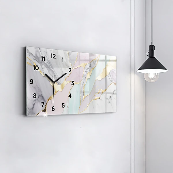 Horizontale Uhr mit motiv Marmor-Muster