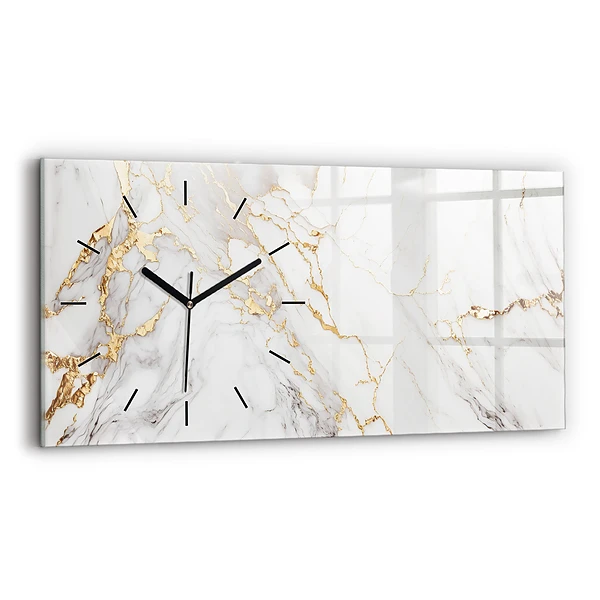 Horizontale Uhr mit motiv Dekorativer Marmor