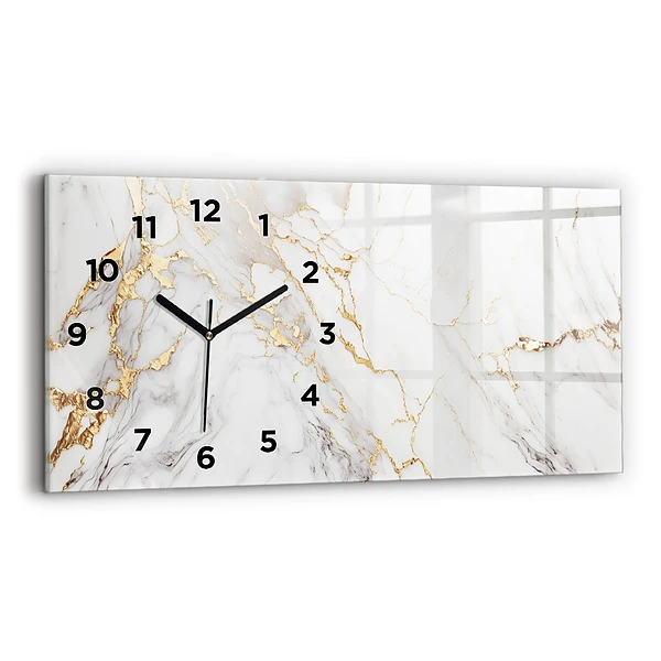 Horizontale Uhr mit motiv Dekorativer Marmor