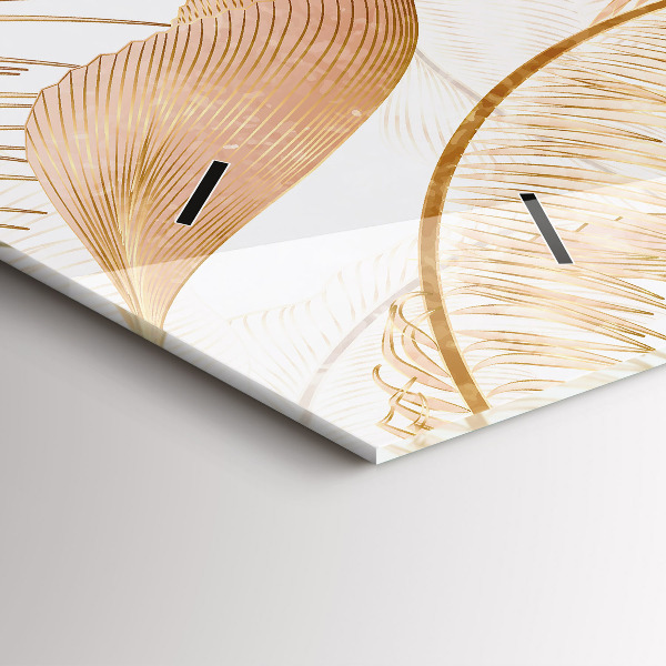 Horizontale Uhr Blattmuster Natur