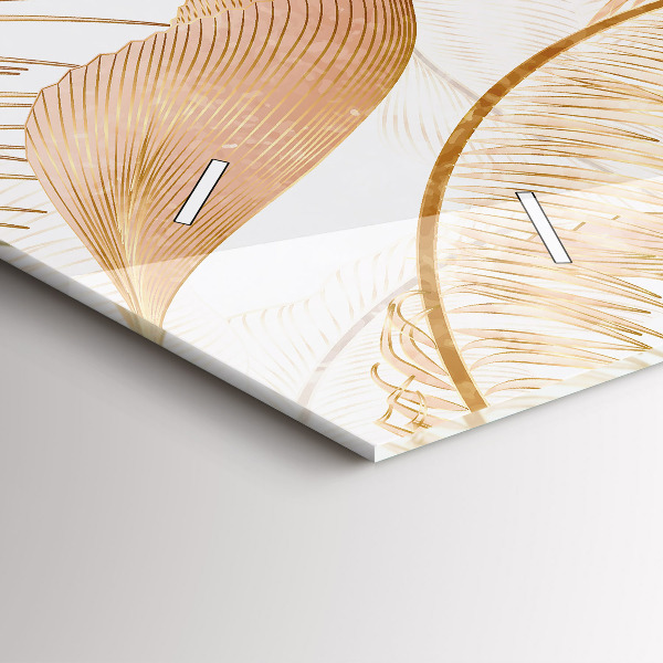 Horizontale Uhr Blattmuster Natur