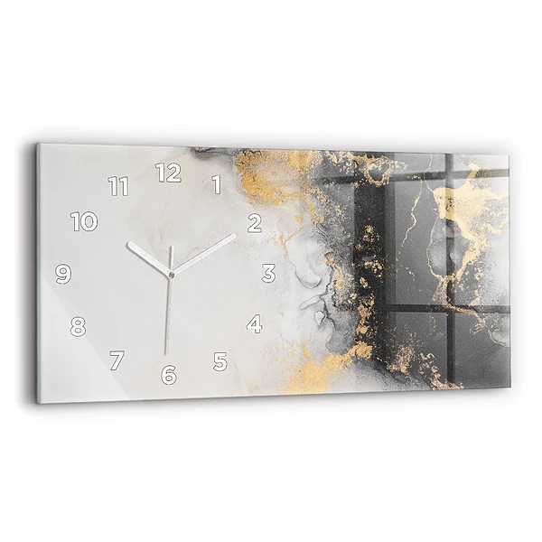 Horizontale Uhr mit motiv Marmor-Kunst
