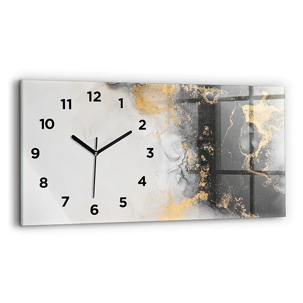 Horizontale Uhr mit motiv Marmor-Kunst