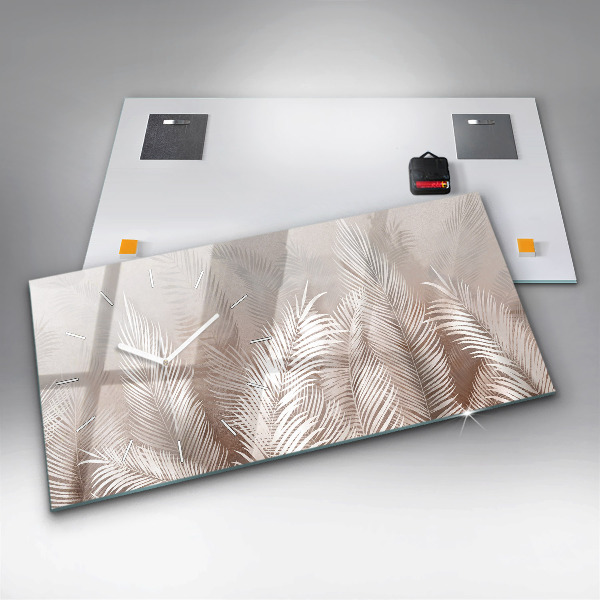 Horizontale Uhr mit motiv Tropische Blätter