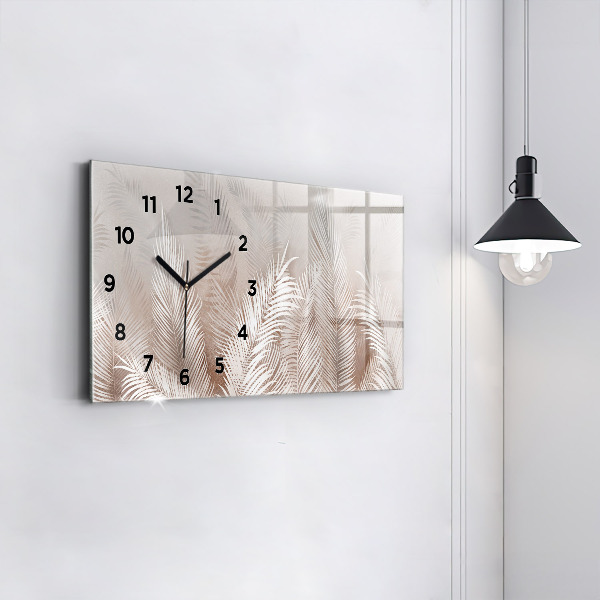 Horizontale Uhr mit motiv Tropische Blätter