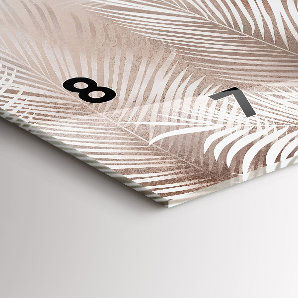 Horizontale Uhr mit motiv Tropische Blätter