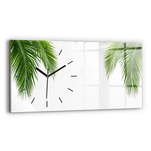 Horizontale Uhr Palmenblatt Natur