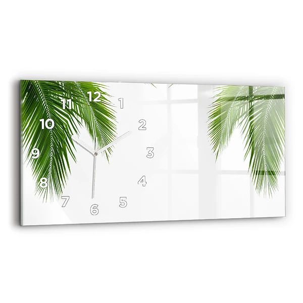 Horizontale Uhr Palmenblatt Natur