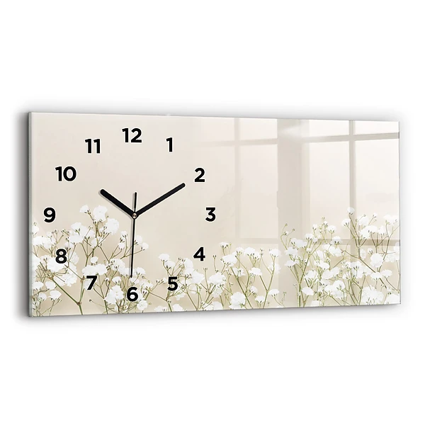 Horizontale Uhr Blühende Blumen