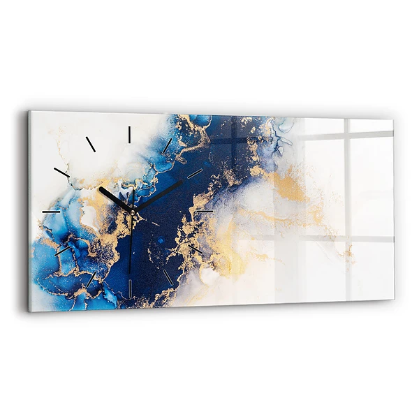 Horizontale Uhr mit motiv Marmoriertes Muster