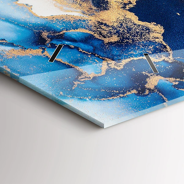 Horizontale Uhr mit motiv Marmoriertes Muster
