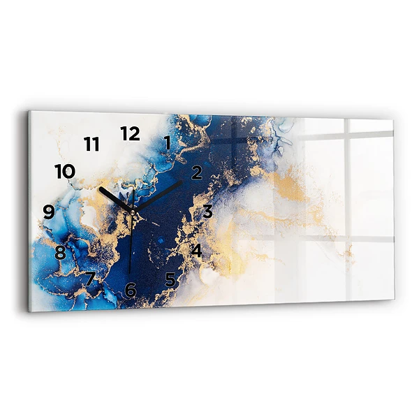 Horizontale Uhr mit motiv Marmoriertes Muster