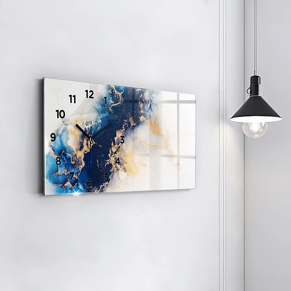 Horizontale Uhr mit motiv Marmoriertes Muster
