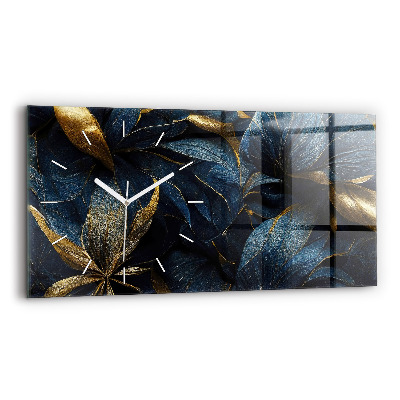 Horizontale Uhr mit motiv Dekorative Blumen