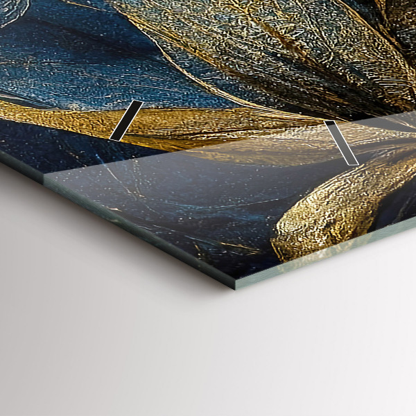 Horizontale Uhr mit motiv Dekorative Blumen