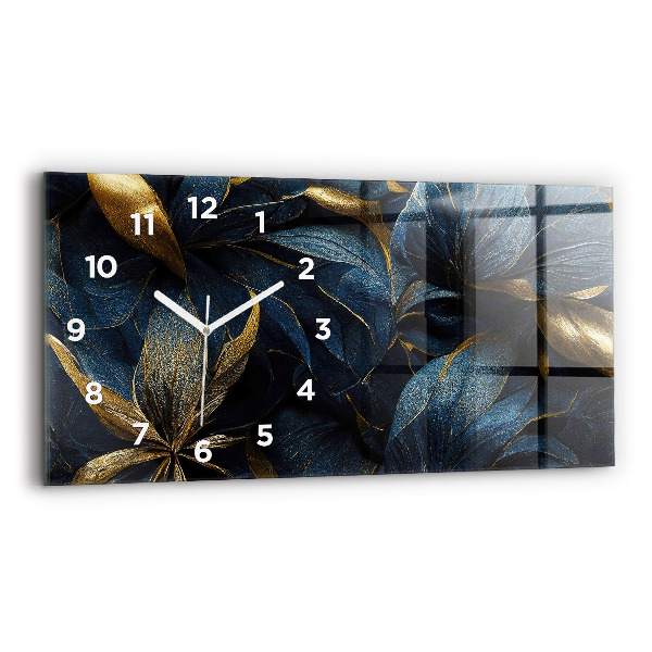 Horizontale Uhr mit motiv Dekorative Blumen