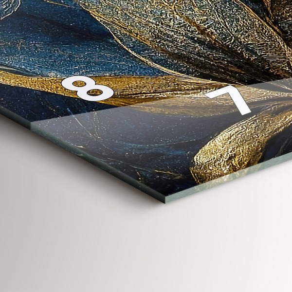 Horizontale Uhr mit motiv Dekorative Blumen