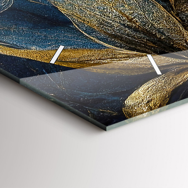 Horizontale Uhr mit motiv Dekorative Blumen