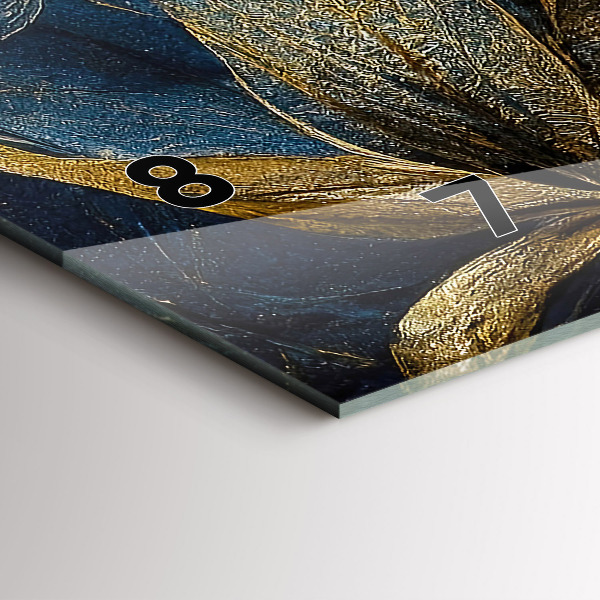 Horizontale Uhr mit motiv Dekorative Blumen