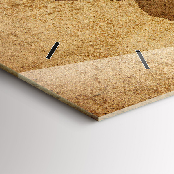 Horizontale Uhr Alte Weltkarte