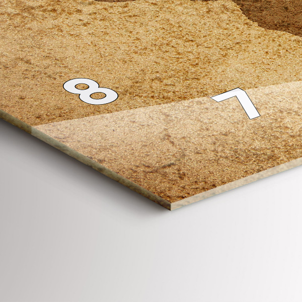 Horizontale Uhr Alte Weltkarte