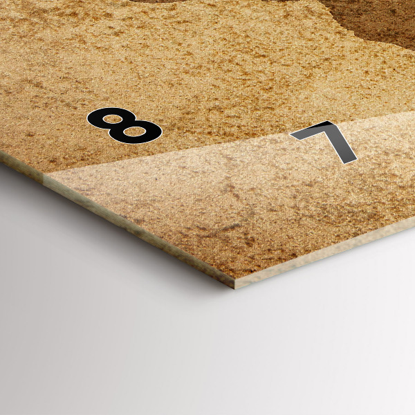 Horizontale Uhr Alte Weltkarte