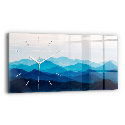 Horizontale Uhr mit motiv Aquarell Berg