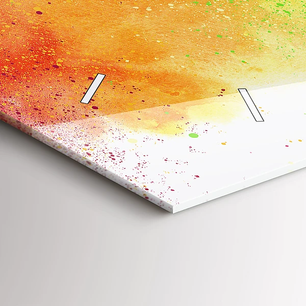 Horizontale Uhr mit motiv Abstrakter Regenbogen
