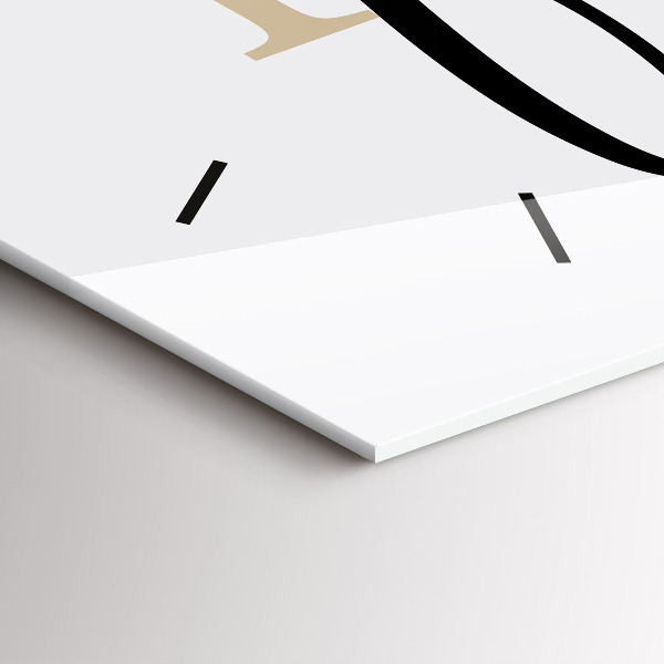 Horizontale Uhr Familieninschrift