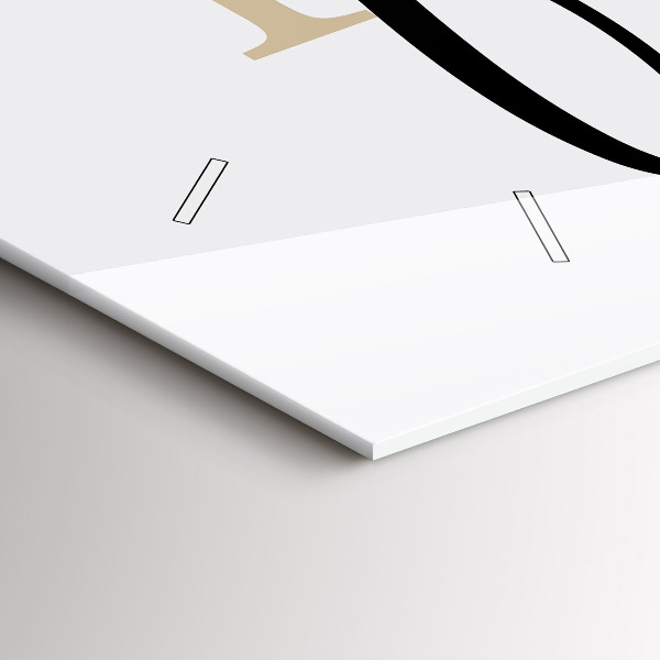 Horizontale Uhr Familieninschrift