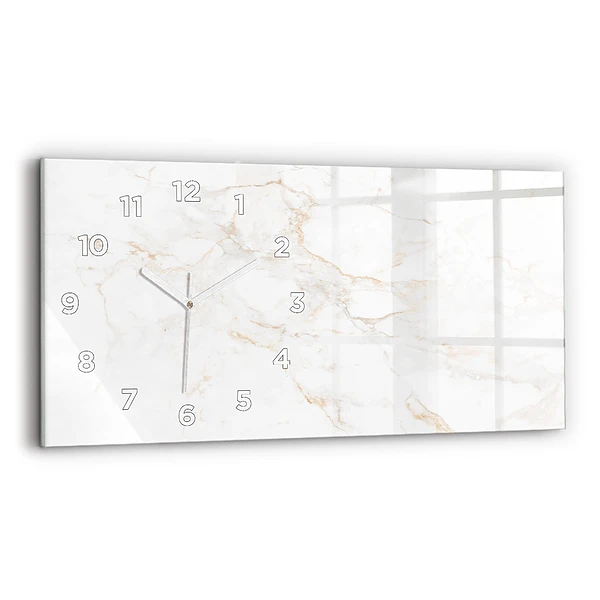 Horizontale Uhr mit motiv Eleganter Marmor