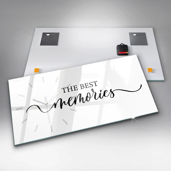 Horizontale Uhr Erinnerungen Inschrift