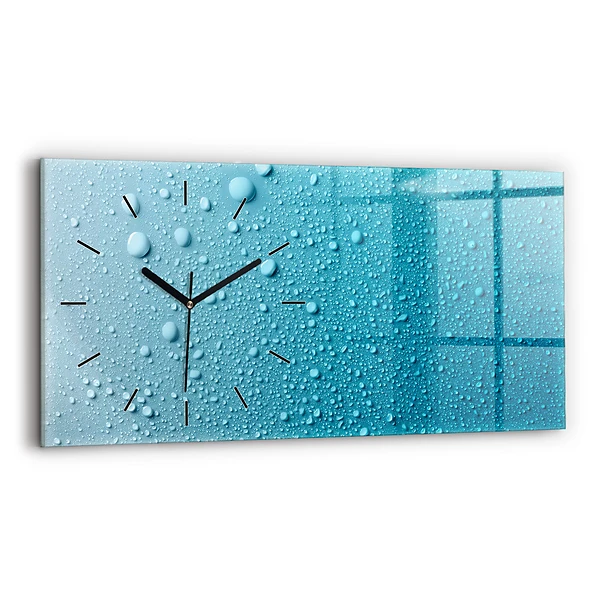 Horizontale Uhr Wassertropfen
