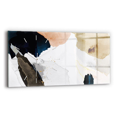 Horizontale Uhr mit motiv Flecken abstrakt