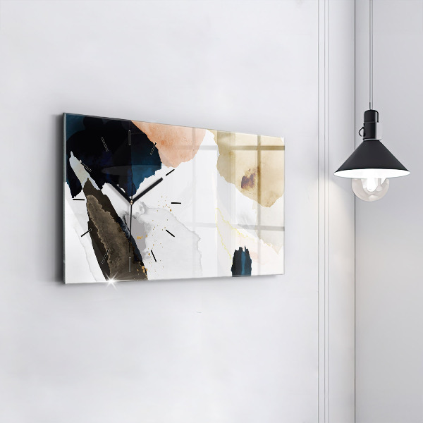 Horizontale Uhr mit motiv Flecken abstrakt