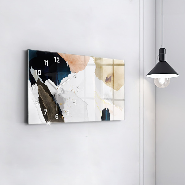 Horizontale Uhr mit motiv Flecken abstrakt