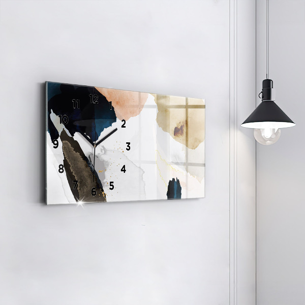 Horizontale Uhr mit motiv Flecken abstrakt